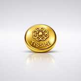 Botón metálico Dorado