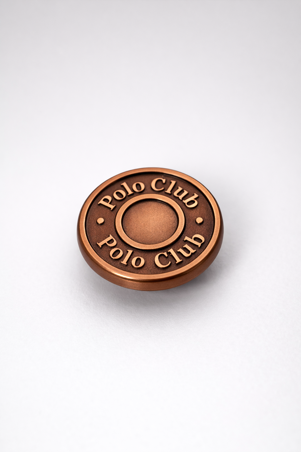 Botón metálico para jeans con grabado Polo Club