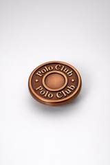 Botón metálico para jeans con grabado Polo Club